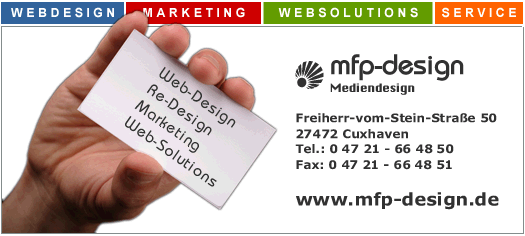 Web-Design by mfp-design.de | Web-Agentur - Mediendesign - Werbeagentur | www.mfp-design.de